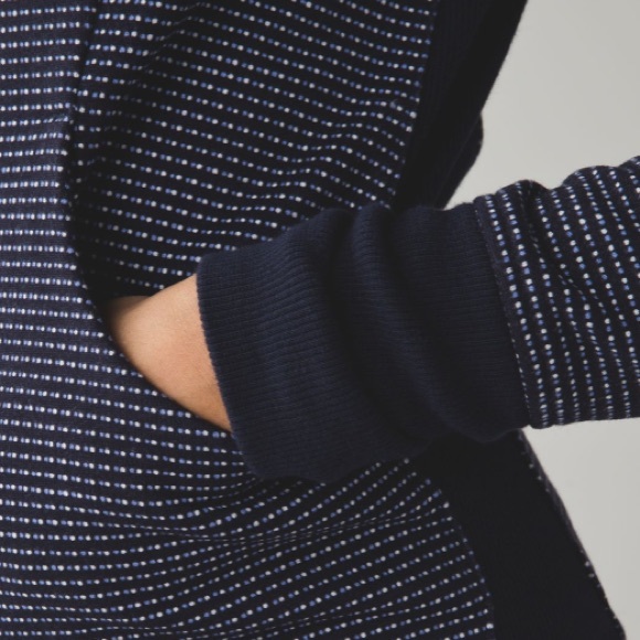 Lululemon 4 Scuba Hoodie III Double Dot Naval Blue Lullaby Naval Blue Zip Jacket - Picture 4 of 14